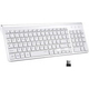 Tastiera Wifi Wireless PC 2.4Ghz Keyboard Computer Senza Fili con Numeri Tastiera Wifi Wireless PC 2.4Ghz Keyboard Computer Senza Fili con Numeri