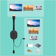 Wireless HDMI Adattatore Mini WiFi Senza Fili Display 2,4gHZ Proiettore TV 3