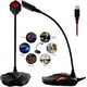 Microfono Con Stand Da Tavolo Gaming Meeting Voce Conferenze PC USB Q55 PS4...