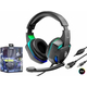 Cuffie da Gioco Microfono Luce RGB Gaming PC PS4 Stereo LED XBOX 3,5 Jack Bass