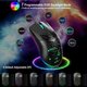 Mouse Ottico Rosa Gioco Cablato Ambidestro GAMING RGB Illuminato LED Leggero...