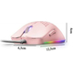 Mouse Ottico Rosa Gioco Cablato Ambidestro GAMING RGB Illuminato LED Leggero...