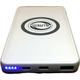 Power Bank Caricabatterie Wireless Smartphone Tecnologia QI 6000mAh Portatile...
