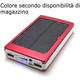 Power Bank Pannello Solare 3000mAh USB Batteria Caricabatterie LED Smartphone...