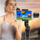 Stabilizzatore Smartphone Gimbal Scatta Foto Video Stabilizza 3 Assi...