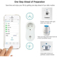 Presa Intelligente Wi-Fi Spia Telecomando Spina Compatibile Alexa Android...