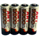 Batterie stilo aa-aaa ricaricabili da 1 a 5 pacchetti 2800-1250mah 1.2v pile...