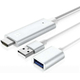 Cavo HDTV Adattatore Video Smartphone Connettore Android Lightning HDMI USB...
