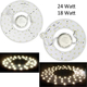 Circolina a Led Piastra Disco Plafoniera Anello Luci 18W 24W 3000K 6000K (24...