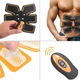 Elettrostimolatore Wireless con Telecomando per Addominali Gambe Glutei...