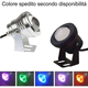 Faretto led 10w rgb proiettore impermeabile multicolore piscina giardino ip67