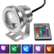 Faretto led 10w rgb proiettore impermeabile multicolore piscina giardino ip67...