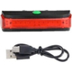 Luce Posteriore per Bicicletta a Led Ricaricabile qx-w02 Cavo USB Visibilità...
