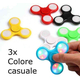 3x Fidget Spinner Antistress Cuscinetto a Sfera Tascabile Luci Led Passatempo...