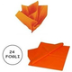 24x Fogli Carta Velina 21gr Colore Arancione 50x76cm Cartamodello Hobby...