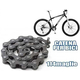 Catena ricambio bicicletta 1/2" x 1/8" 114 maglie strada bike acciaio bici...