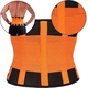 Fascia Modellante Arancione Snellente Doppio Strappo con Stecche Fitness...