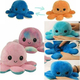 Polipo Peluche Reversibile Arrabbiato Felice Bicolore Cambia Umore Morbido Bimbi