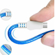 Cavo Usb Carica Led Luminoso MICRO USB Carica Rapida Trasferimento Dati 2.4A...