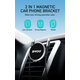 Supporto Magnetico Universale per Auto per Smartphone Fissaggio Bocchetta...