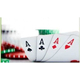 2x Mazzi di Carte da Gioco Poker 52 Carte Giochi Ramino Burraco Scala 40 6