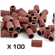 100x Scovolini Abrasivi Cilindri Manicure Nail Art Fresa Estetista Unghie 3