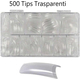 500x Tips Unghie Finte per Ricostruzione Trasparenti Smalto Gel UV Manicure...
