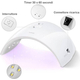 Lampada UV a Led con Timer Ricostruzione Unghie Smalto Gel Estetica...
