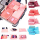 Set da 6 Organizer Valigia Organizzatore Bagagli Borsa Sacchetti Varie Misure