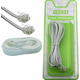 Cavo Telefonico 10 Metri Collegamento Modulare DSL Modem Plug RJ11 Telefono...
