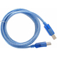 Cavo Stampante 1.5 Metri USB 2.0 Blu Alta Schermatura PC Notebook MAC Type-B...