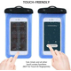 3x Custodia Impermeabile Smartphone Universale Waterproof Subacquea Colori...