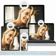 Luce LED ad Anello Ricaricabile Portatile Cellulare Tablet Video TikTok...