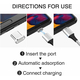 Cavo Ricarica 2in1 USB 1 Metro Lighting Micro USB Compatibile iOS Android...