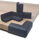 8x Paraspigoli Sicurezza Bambini 7x7cm Protezione Paracolpi Angolari Gomma...