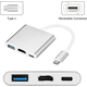 Adattatore da Type-C a HDMI Multi Porta USB 3.1 Audio Video Risoluzione 4K 2
