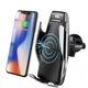 Supporto Smartphone Presa Aria Auto Ricarica Wireless QI Caricatore Cellulare