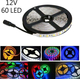 Striscia 60 LED Adesiva 12v 5 Metri IP65 Bobina Luce Flessibile Illuminazione...