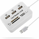 HUB Adattatore PC Alta Velocità USB 4 Porte Lettore Memory Card Micro SD...