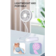 Ventilatore USB Portatile Flessibile Da Viaggio Ricaricabile 3 Velocità 4.5W...