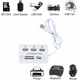 HUB Adattatore PC Alta Velocità USB 4 Porte Lettore Memory Card Micro SD...