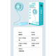 Ventilatore USB Portatile Flessibile Da Viaggio Ricaricabile 3 Velocità 4.5W...