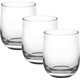 3x Bicchieri da Acqua Mod. Loto 275ml Vino Bicchiere da Tavola in Vetro Cucina