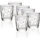 6x Bicchieri da Acqua Mod. Diamond 30.5cl Bicchiere in Vetro Trasparente