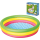 Piscina Gonfiabile Rotonda da Giardino Gioco per Bambini 102x25cm con 3 Anelli