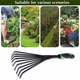 Rastrello da Giardino per Aiuole 9 Denti Manico in Plastica Scopetta Prato...