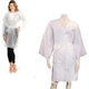 10x Kimono Monouso 90x120cm in TNT Bianco per Estetista Parrucchiere Unisex...