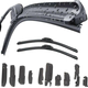 Kit 2 Spazzole Tergicristallo Parabrezza Anteriore JEEP COMMANDER da 09/05 a...