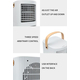 Mini Condizionatore Ventilatore Umidificatore Raffrescatore Portatile Caldo...