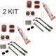 2x Kit Completo Riparazione Gomma Bici Bicicletta Bike Pneumatico Foro Bucatura